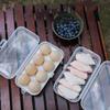 3/4/8 Grids Egg Holder Container Egg Storage Box High Quality Egg Box  For Outdoor Camping