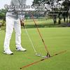 Golf Alignment Stick Holder Golf Swing Trainer Practical Adjustable Angle Beginners Gift Practice Rod Training for Backyard