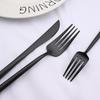 Black Matte Cutlery Set Knife Fork Spoon Flatware Set Family Kitchen Silverware Tableware Set Stainless Steel Dinnerware Set
