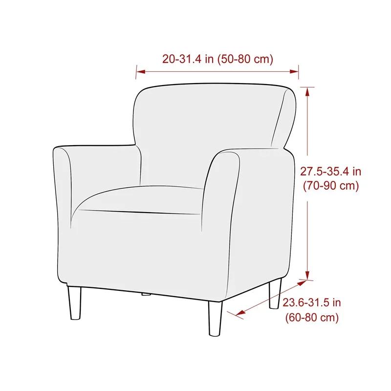 Water Repellent Tub Chair Cover Stretch Club Couch Armchair Slipcovers Elastic Single Sofa Covers Living Room Bar Counter Hotel