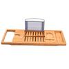 69.5x22.5cm Bathtub Tray Bamboo Simple Retractable Sturdy Bath Holder for Home Bathroom