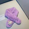Thick Children Scarf Soft Cold-Proof Collar High Quality Bear Cross Scarf  Autumn Winter