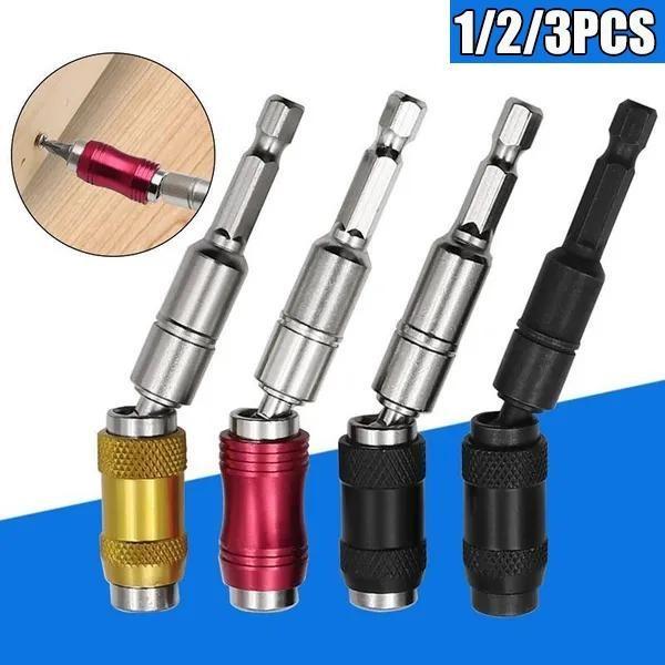 1/2/3PCS Magnetic Screw Drill Tip Drill Screw Tool Quick Change Locking Bit Holder Drive Guide Drill Bit Extensions Pivot Drill