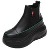 Fashion 7cm Thick-soled Hidden Heel Ankle Boots All-match Comfortable High-top Sneakers Autumn New Chelsea Short Boots Casual Shoes
