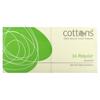 100% Natural Cotton Tampons, Regular, Unscented, 16 Tampons.