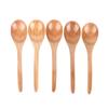 5 шт. деревянная суповая ложка с изогнутой ручкой многоцелевой совок для риса для домашней кухни(Цвет дерева )