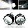 2*LED White Fish Eye Car DRL 10W Projector Lens Fog Lamp Daytime Running Lights