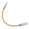 KMsound CANARE GS-6 Orange Wireless Conversion Extension Patch Cable, Made In Japan (S-S, 30cm)