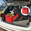 Trunk Organizer Foldable Storage Box Large Capacity Multiple Compartments Waterproof Collapsible Car Trunk Storage Case