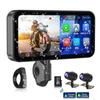 PARKVISION Smart Motorcycle Drive Large LCD Auto Front and Rear 1080P Dual IP67 Waterproof and Automatic Brightness Engine Loop Music Mounting Wired