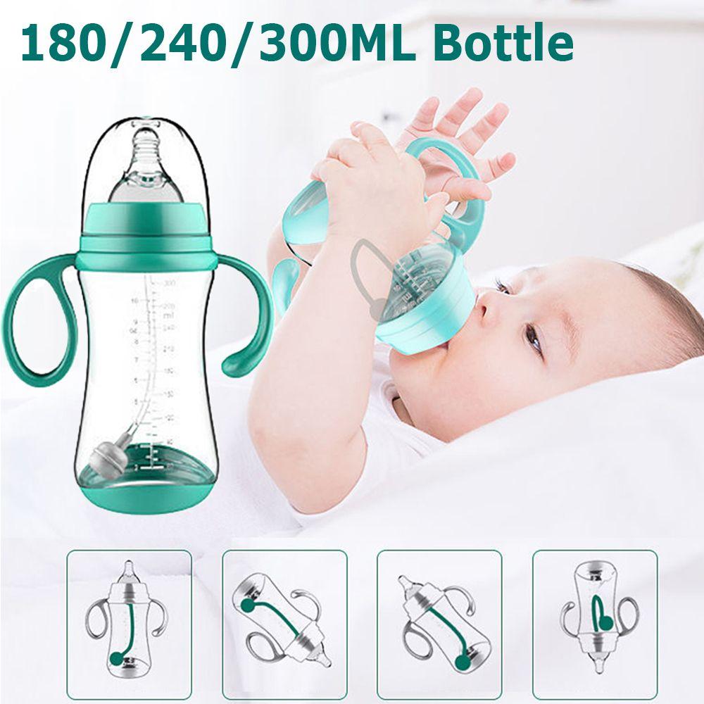 Feeder Wide-Caliber Baby Feeding Nipple Bottle Baby Bottle with Grip Nursing Care Milk Bottles