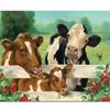DIY Cow 5D Diamond Painting Full Round Drill Farm Animal Diamond Embroidery Cross Stitch Kit Mosaic Resin Home Decor Gift