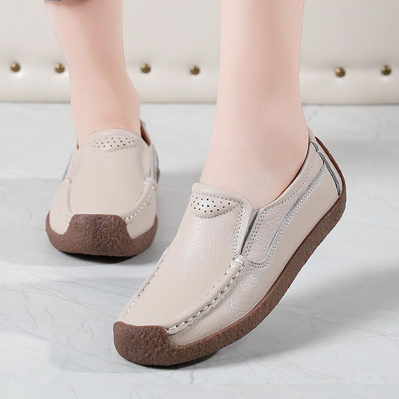 Women Penny Wildsmith Loafers Casual White Nurse Footwear Peas Soft Flats Black Driving Walking Shoes for Womens Plus Size