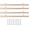 4Set Door Handle Aluminum Alloy Gold Drawer Pull Handles Cabinet Wardrobe Closet HardwareHole
