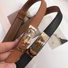 Double-Sided Adjustable PU Double Buckle Ladies Waist Belt