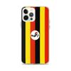 Coque iPhone - iPhone 12 Pro Max - Drapeau Ouganda - Souple - Multicolore - Verticale