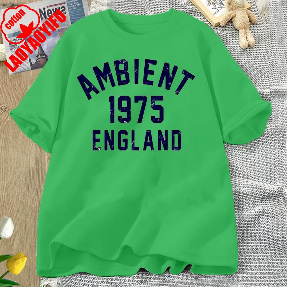 Ambient Music 1975 Brian Eno The Orb Synthesizer Best Seller Top Tee T Shirt Great for Running and Weekend Letter Clothes