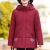 Winter Down Coat for Women Vintage Plus Size Outerwears Hooded Elegant Thick Warm Embroidery Down Jacket Woman Parkas