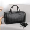 New Men's Hand-held Woven Bag, Horizontal Business Men's Bag, Casual Single Room Oblique Span Briefcase, Simple