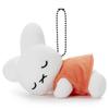 Bruna Miffy70th Anniversary Nineche Design Sleeping Friend Ball Chain Mascot Miffy Plush Toy, Approx. 15cm Wide