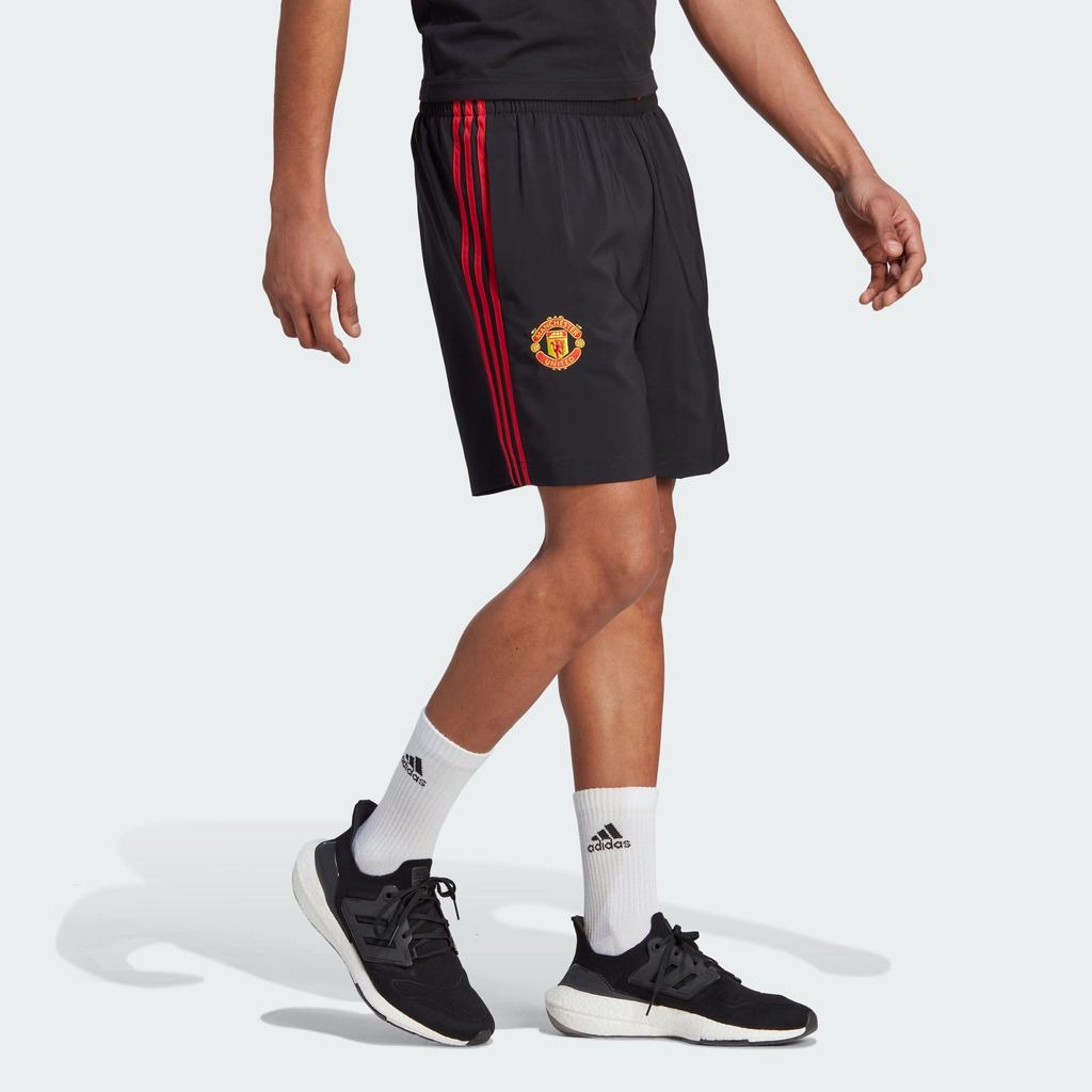 Adidas Manchester United DNA Shorts Three Stripe Color Block Casual Shorts Men Shorts Black IA8518