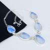 Milky Opal Gemstone Handmade 925 Sterling Silver Necklace, Milky Opal Silver Necklace For Wife, Unisex Necklace Gift For Wife