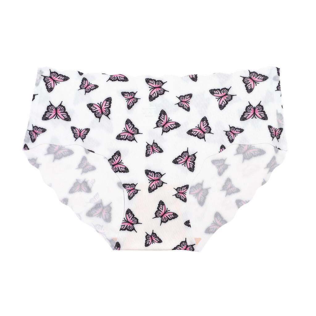 FINETOO Printed Briefs Seamless Panty For Women Soft And Comfortable Underwears