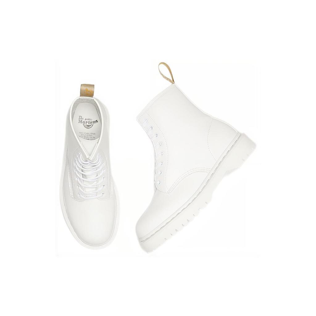 Dr. Martens 1460 Comfortable Thick Sole Ankle Boots Unisex Boots White 27357113