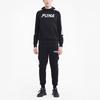 Puma Modern Logo Contrast Hooded Sweatshirt Men Tops Black 585191-01