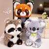 Zoo Trio: Raccoon, Red Panda & Koala Plush Set