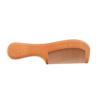 LALAFINA Wooden Comb with Peach Hair for Men and Women Handle, Wood, Fine-Toothed, Hairbrush, Comb, Unisex,