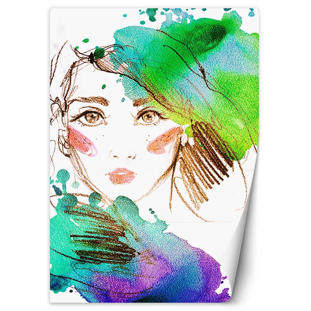 Wallpaper Blushing Woman Portrait