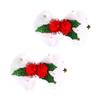 2/6Pcs/Set Hair Clips Christmas Theme Xmas Tree Snowflake Deer Decor Hairpins Festive Atmosphere Hair Pins