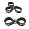 Metal Wiring Hose Clamp Useful Cable Fasteners Rubber Lined Clips  Hardware Electrical Fittings