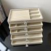 1 Piece Of High-Capacity Five-Layer Flannel Jewelry Box Drawer Jewelry Box Storage Earrings Necklace Ring