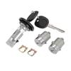 Motoforti Lock Cylinder Kit, Ignition Lock Cylinder, Front Door Lock Cylinder for Chevy Silverado 2003-2006, Metal, Includes 2 Keys, Black, 1 Set