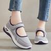 Women's Breathable Mesh Walking Shoes, Solid Color Hook and Loop Sneakers, Women's Footwear