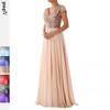V-neck Chiffon Spliced Evening Dress - Women's Spring/Summer Collection 2022