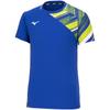 Tennis Wear Game Shirt Short Sleeve Sweat Absorbent Quick Drying 62JAA004 Surf Blue XS [Mizuno]