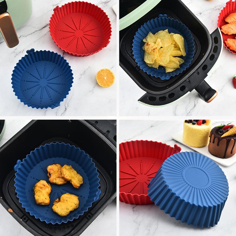 Air Fryers Oven Baking Tray Fried Chicken Basket Mat Airfryer Silicone Bakeware