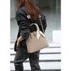 Cowhide Shoulder Women's Bag Large Capacity Shoulder Crossbody Women's Fashion Simple Practical Shell Bag Silk Scarf