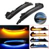 2Pieces LED Dynamic Turn Signal Light for A6 C7 C7.5 RS6 S6 4G 2012-2018 Car Side Wing Rearview Mirror Blinker Indicator