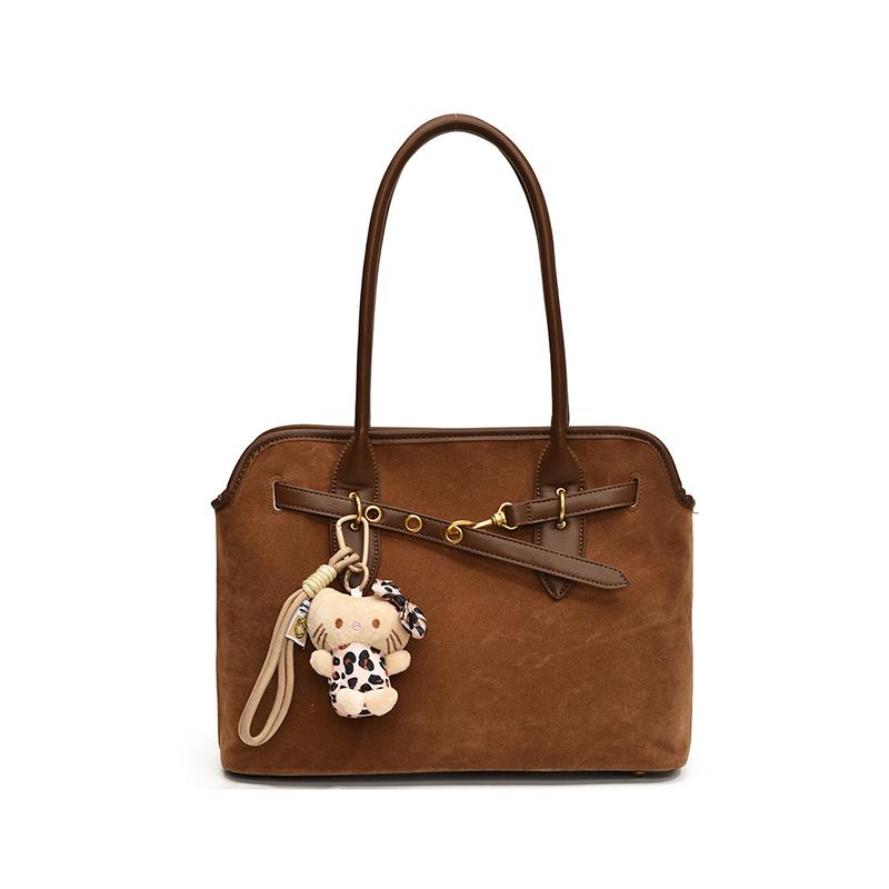 New Leopard Stitching Tote Bag Fashion Retro Matte Large-capacity Handbag Daily Commuter Shoulder Bag