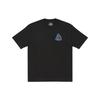 FW21 Ultimo Collection B-Sans Triangle Logo Print Round Neck T-Shirt Unisex Tops Black P21TS002