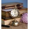 Antique Moon Stand Shiny Gold Finish Brass 5 Inch Table Clock