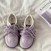 Student Purple Niche Design Sense Women's Student Ugly Cute Flat Baseplate Shoes Retro Casual Sports Shoes