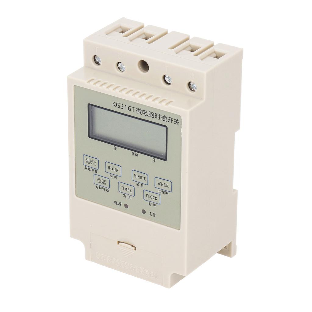 Programmable Digital Time Switch Microcomputer Electronic Relay Control Timer Rail Mounting with