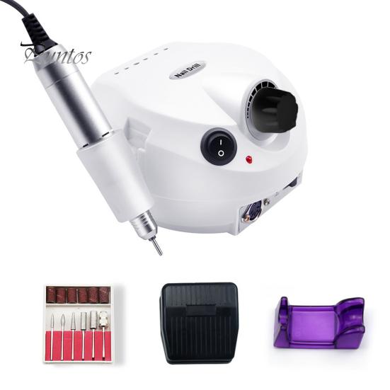 Electric Nail Polishing Machine High Speed Nail Polisher with 6 Grinding Heads for Versatile Nail Care