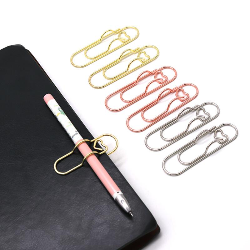 Photo Decorative Metal Binder Paper Clips Desk Office School Supplies Stationery