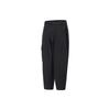 Li Ning Earth Seamless Solid Color Cuffed Casual Pants Men Bottoms Black AKXT063-2